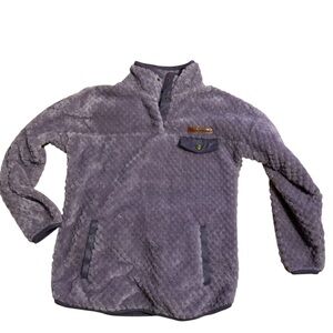Simply Southern Lavender Quilted‎ Fleece youth large